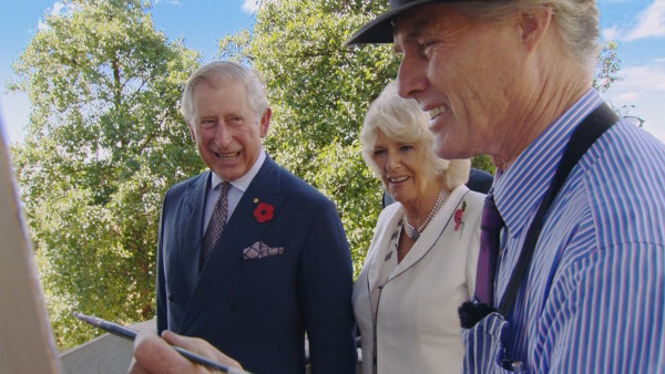 Australian artist Warwick Fuller on Royal Tour