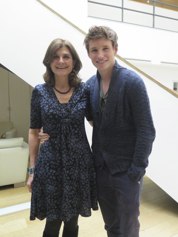 Margy Kinmonth and Eddie Redmayne