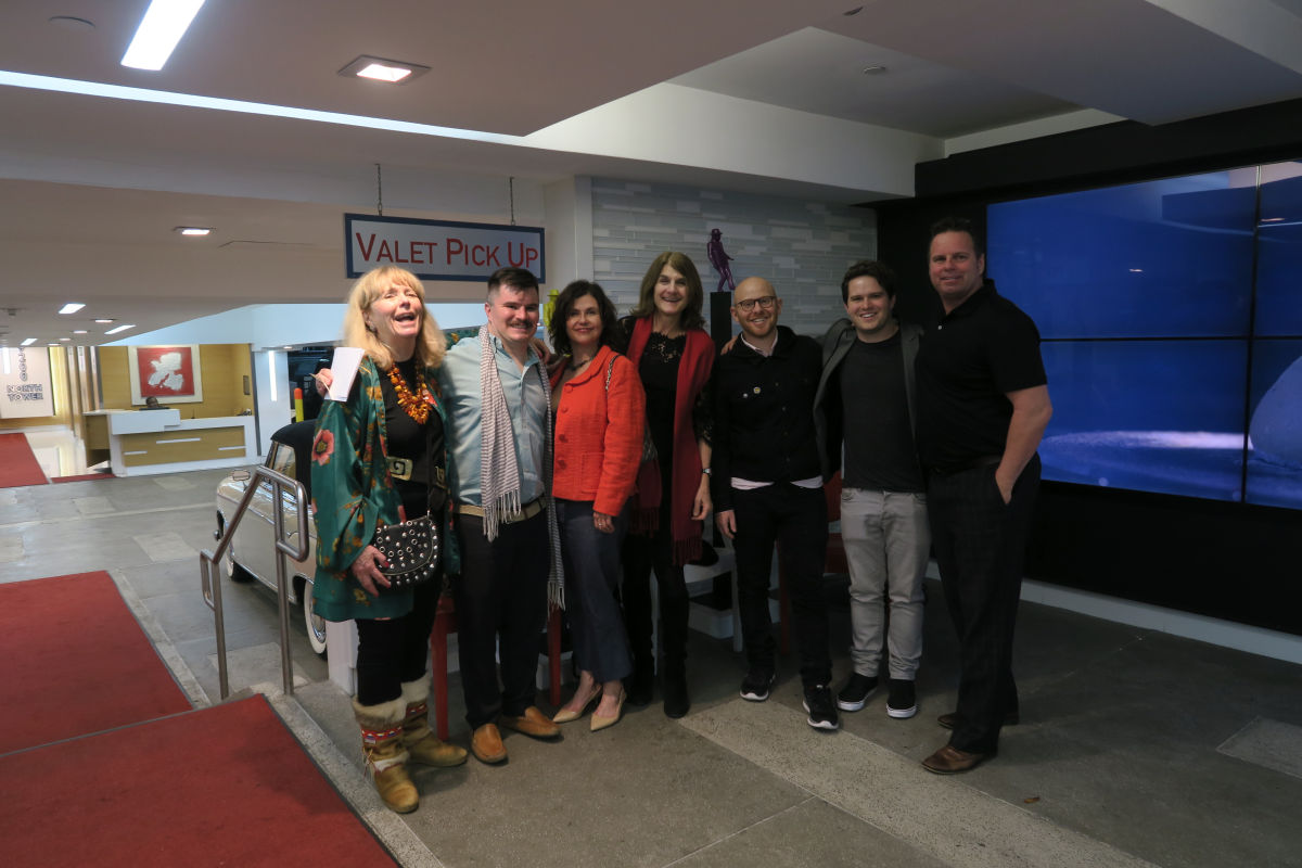 Entire American distribution team at Soho House West Hollywood valet parking pickup