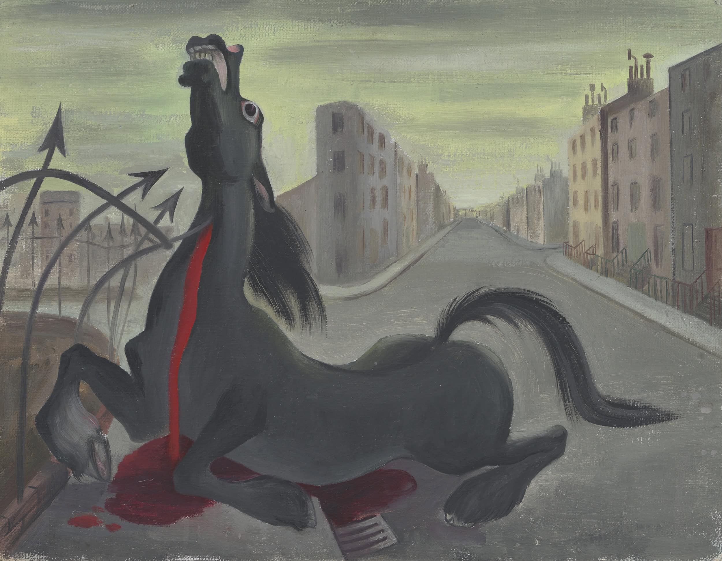 WAR PAINT. Runaway Horse by Priscilla Thornycroft. Credit Imperial War Museums